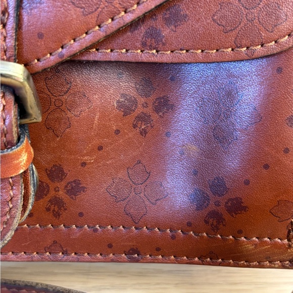 Patricia Nash Cassano Cognac Brown Leather Crossbody Bag - Picture 3 of 13